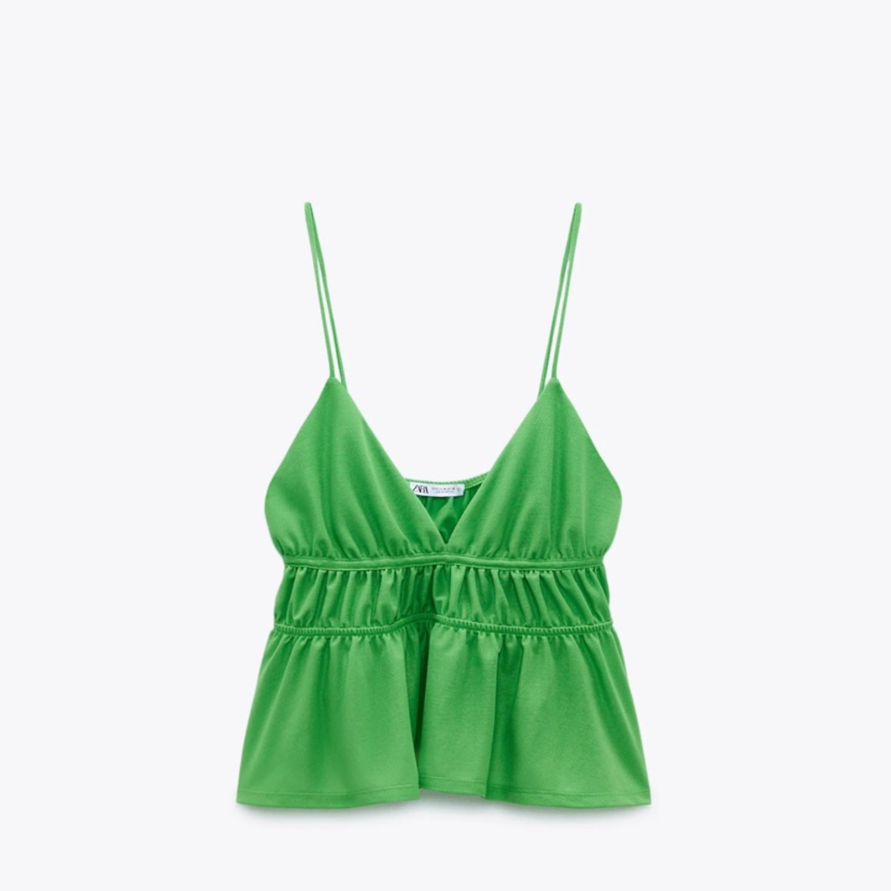 ZARA GREEN TOP